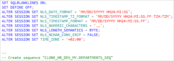 Schema Compare for Oracle: Execute Derived SQL Script