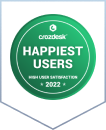 Crozdesk Happiest Users 2022