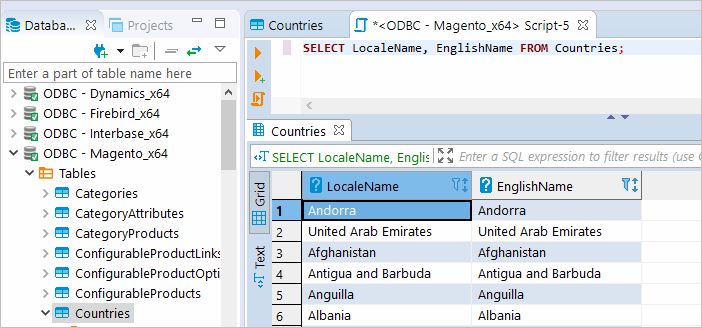 Execute SQL query in DBeaver against Adobe Commerce database