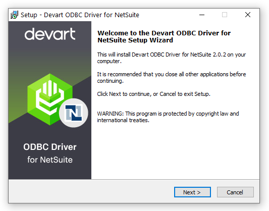 Windows 8 Devart ODBC Driver for NetSuite full