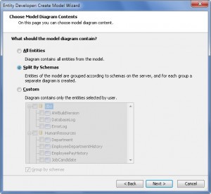 Wizard Window for Splitting Selection Wizard Window for Splitting Selection