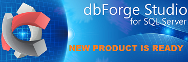 A new GUI tool by Devart for SQL Server is ready. A new GUI tool by Devart for SQL Server is ready.