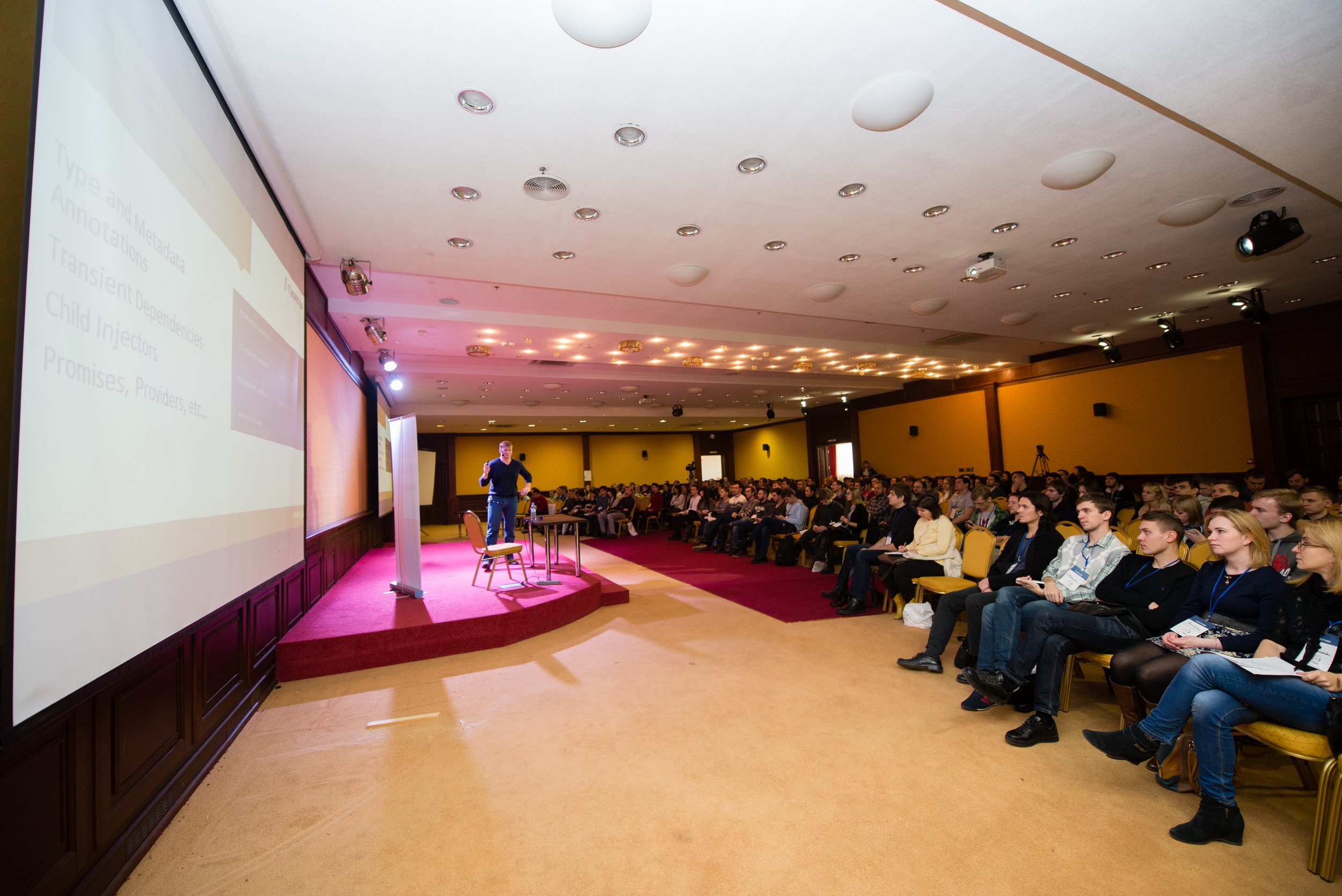 The speaker performing at IT NONSTOP conference