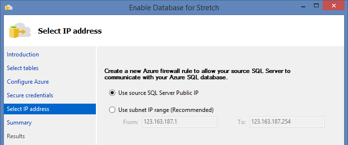 Create a new Azure firewall rule