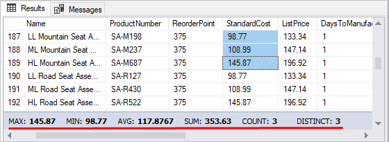 Data grid commands