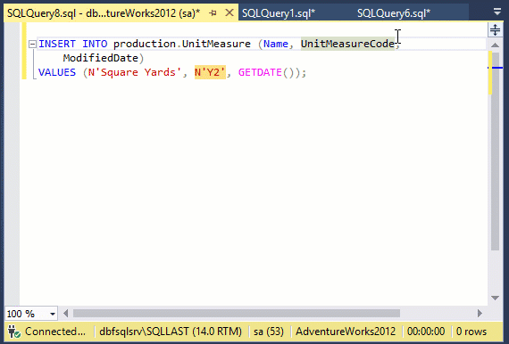 Jumn between column values
