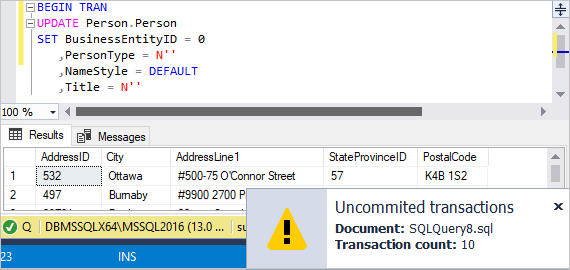 Transaction reminder