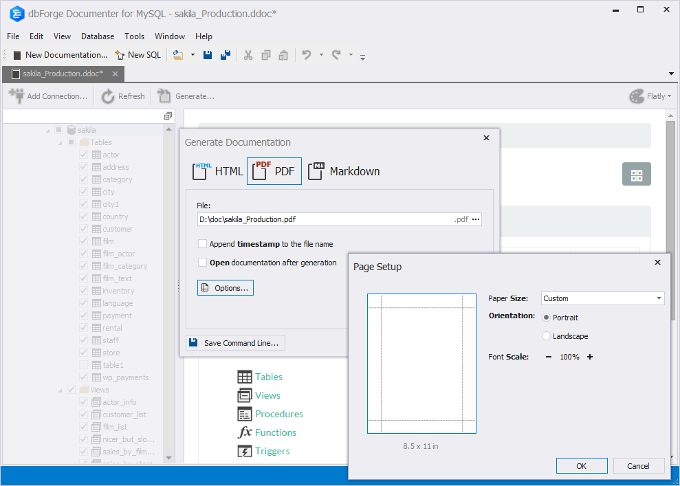 3 different file formats for the generation of documentation