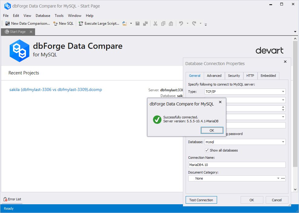 dbForge tools for MySQL now have support for MariaDB 10.4.
