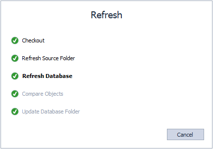 The stages of the Refresh operation