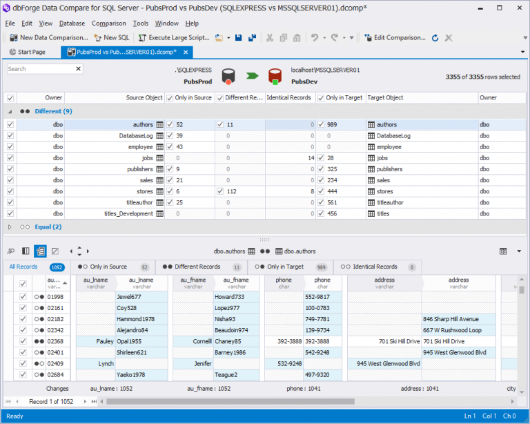 A New Look of Differences in Compare Bundle! - Devart Blog