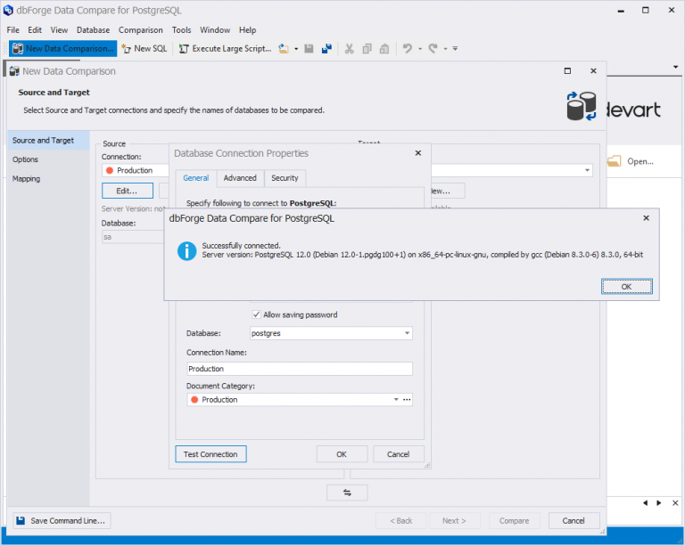 Latest connectivity options in dbForge Data Compare for PostgreSQL v3.2 ...