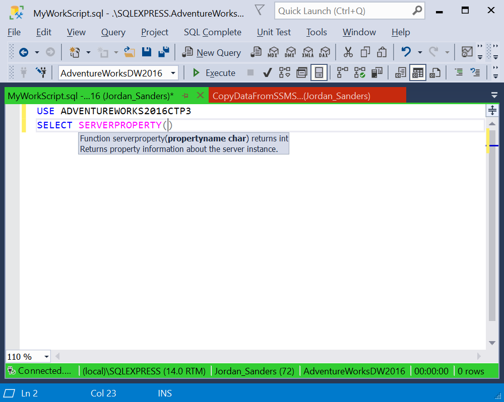 Clever prompts for built-in metadata functions