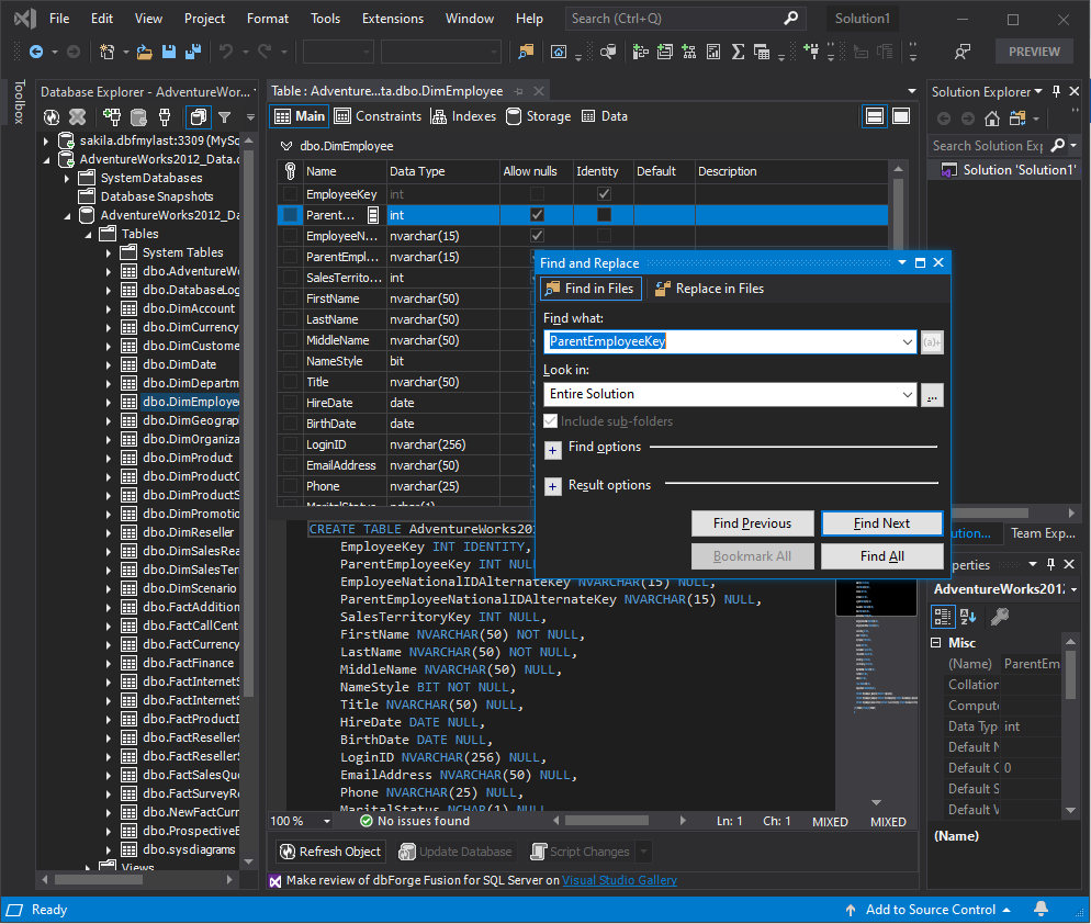 dbForge Fusion for MySQL