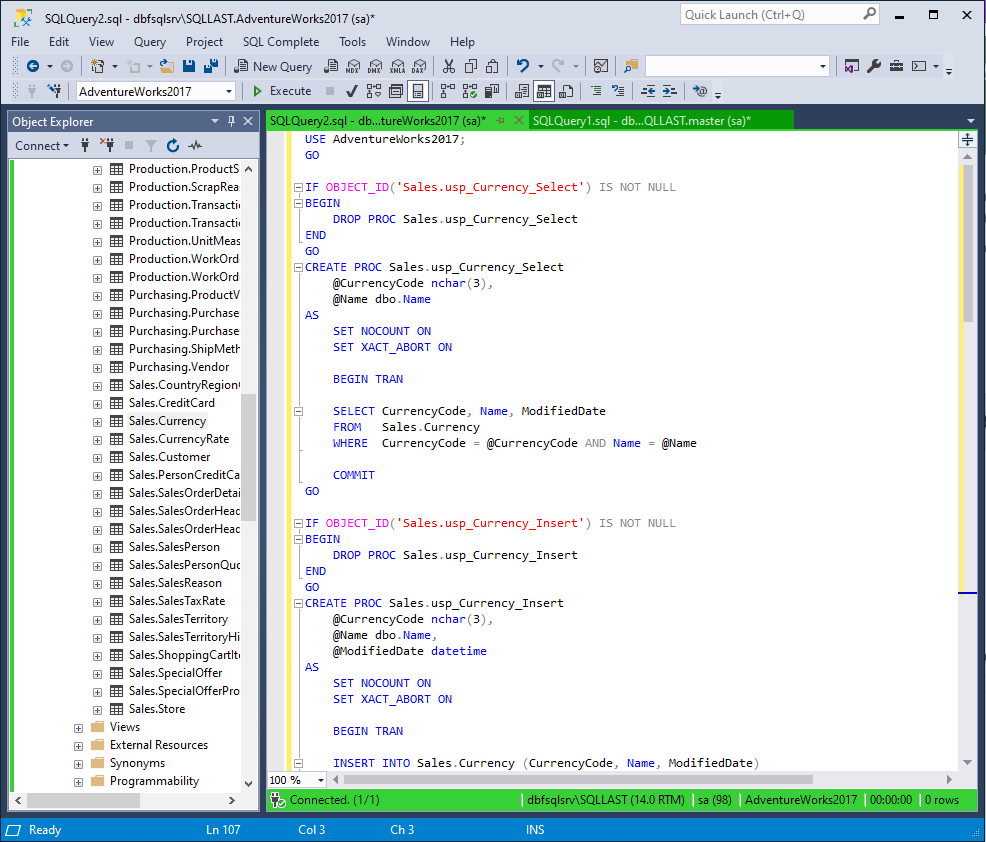 Generated CRUD Code
