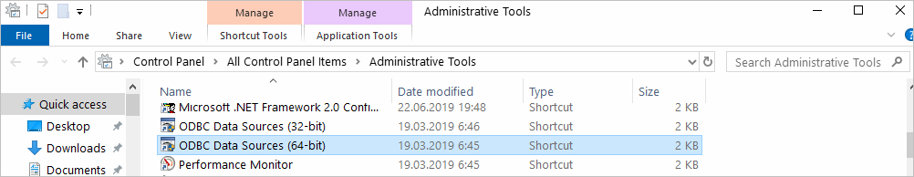 ODBC Data Sources