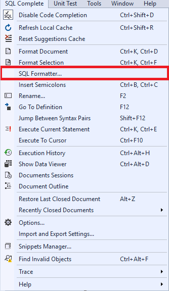 SQL Formatter
