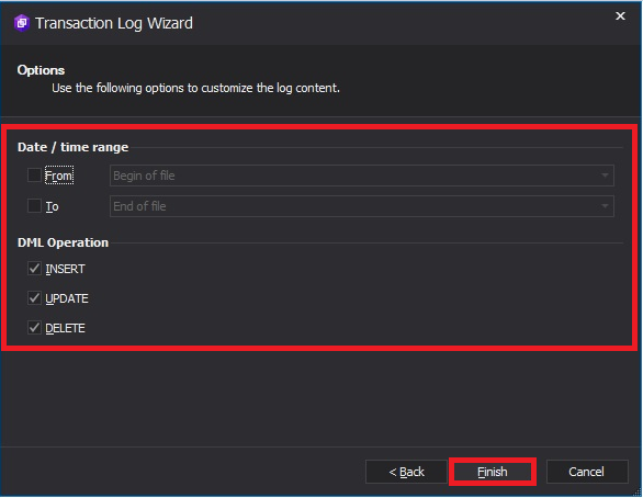 customizing the log output