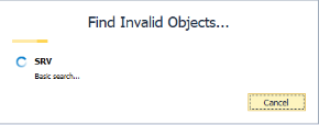 The search for invalid objects begins