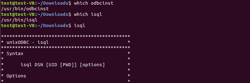Check if unixODBC is installed on Linux