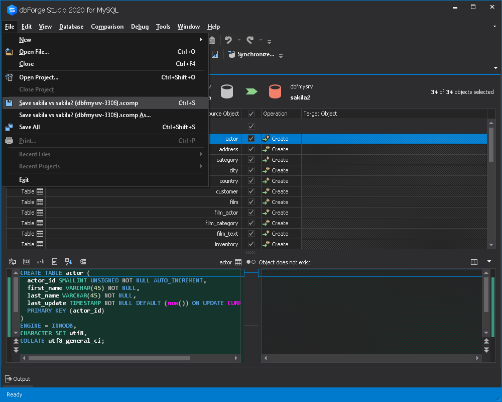 Automate database development with dbForge Studio for MySQL