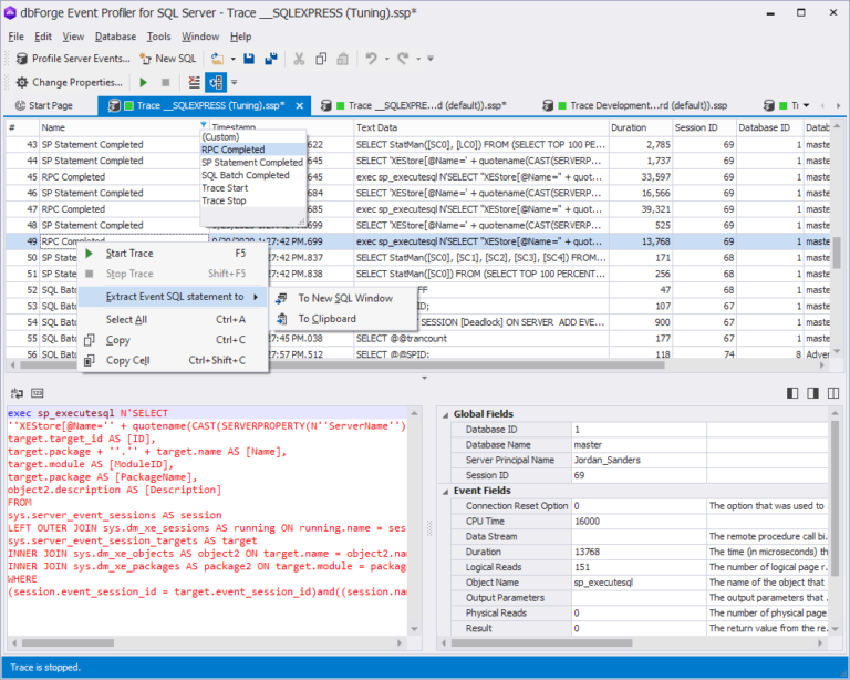 Event In Sql How to Set Up Extended Events in SQL Server - Devart Blog