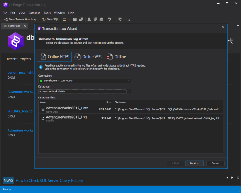 Audit and Rollback Transactions Live with dbForge Transaction Log for ...