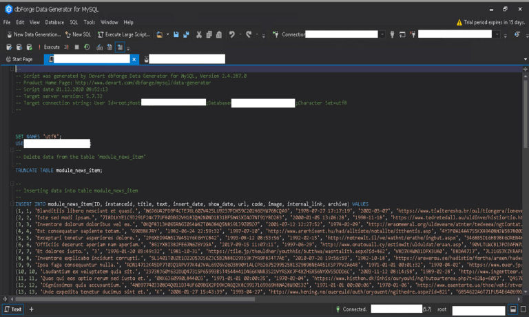 How We Made More Realistic Tests With dbForge Data Generator for MySQL ...
