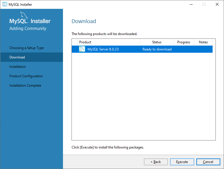 Download MySQL Server