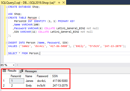 Retrieving data with the SELECT statement in dbForge SQL Complete