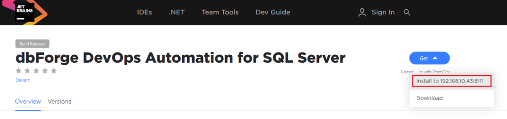 How to setup TeamCity CI/CD - step 1