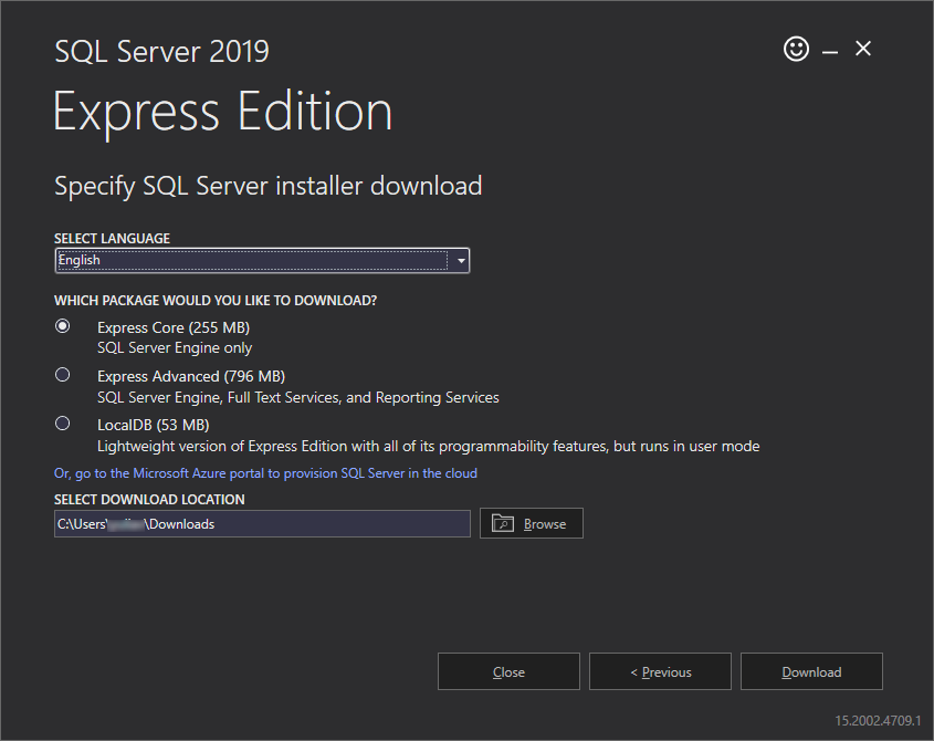 Download setup files for later use