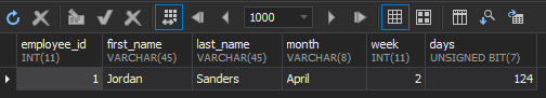The example shows that MySQL treats BIT as INT.