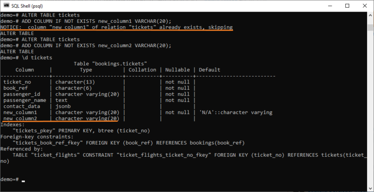 PostgreSQL ADD COLUMN - Add One or Multiple Columns To a Table