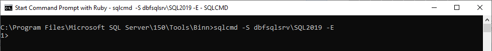 Connect to the SQL Server using Windows Authentication