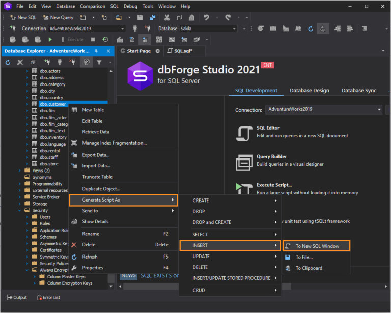 SQL INSERT INTO TABLE Statement
