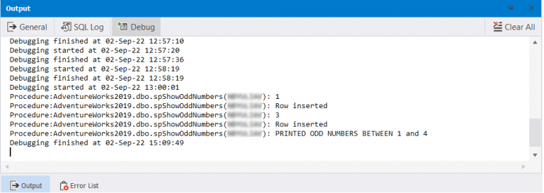 Debug a Stored Procedure in SQL Server - How To with Examples