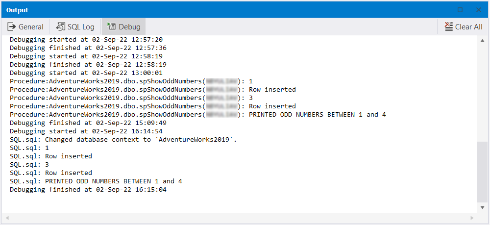 View the output to analyze the result