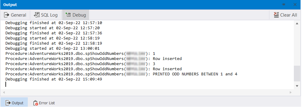 View the output to analyze the result