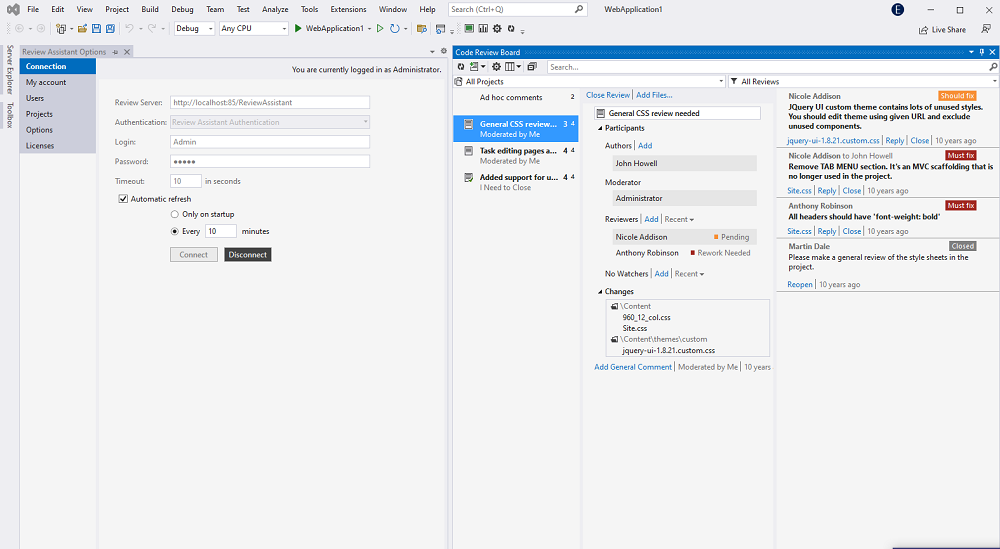 Review Assistant in VS 2022