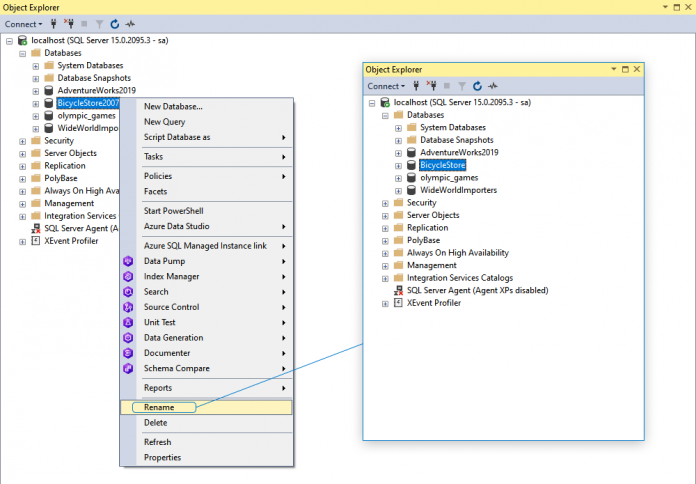 How to Rename a SQL Server Database