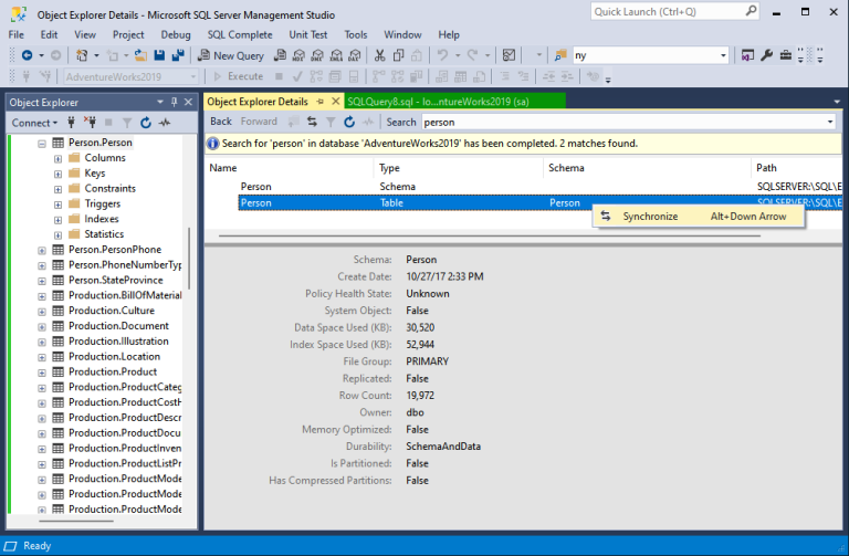 How to Search for Database Objects, Table Data, and Value in SQL Server ...