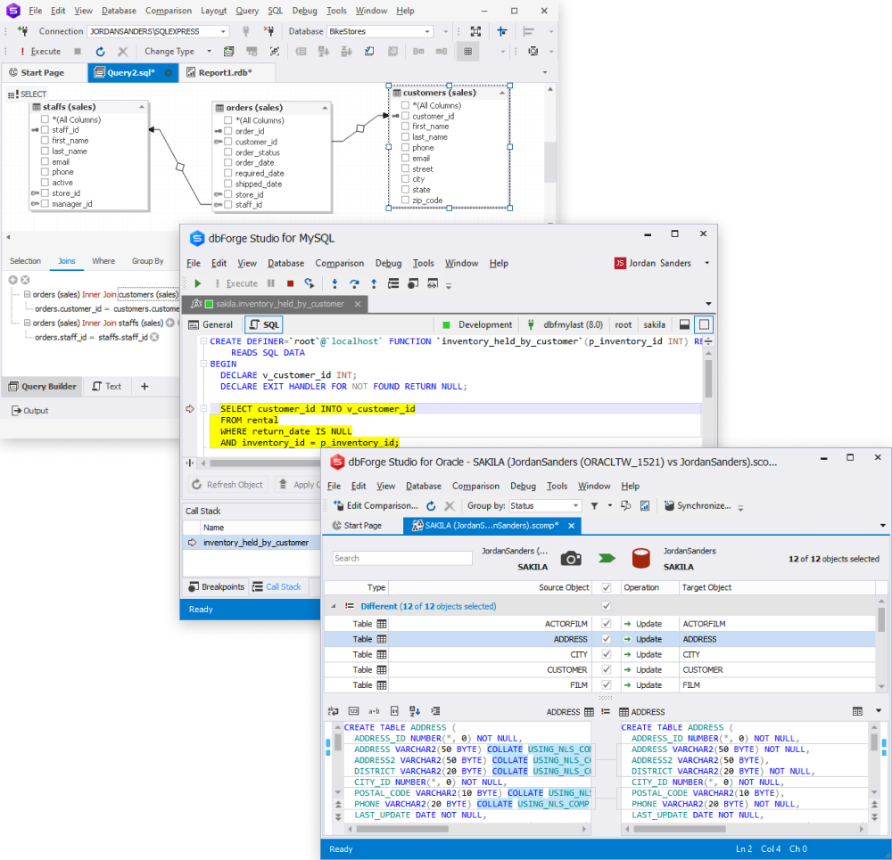 dbForge Edge: Features