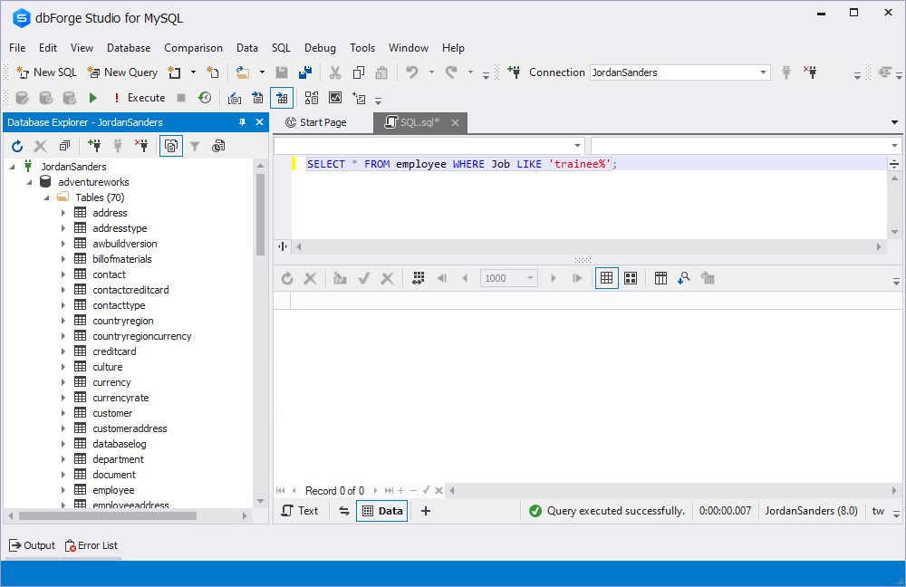 MySQL DELETE LIKE - syntax and examples