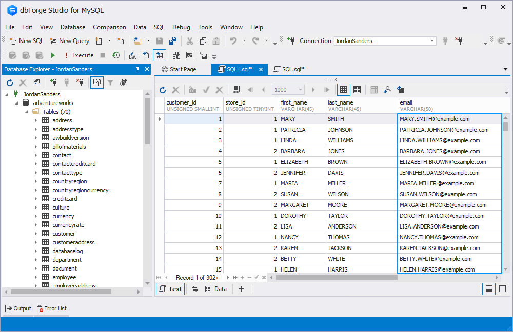MySQL UPDATE LIKE - syntax and examples
