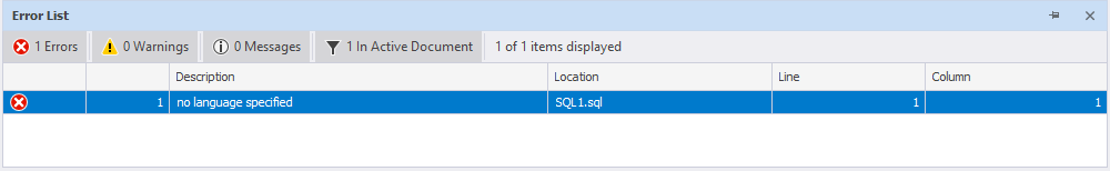 Errors in Google Bard's code displayed in dbForge Studio for PostgreSQL