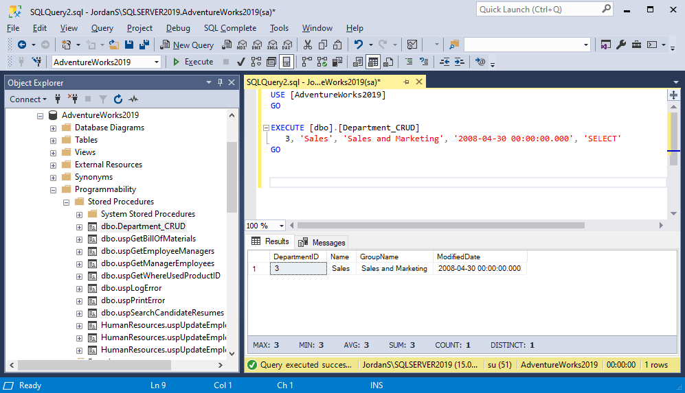 Check SQL query for CRUD operations generated by ChatGPT