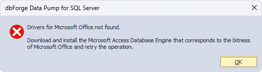 Error message