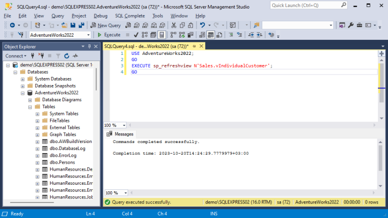 Database Refresh and Metadata Update in SQL Server