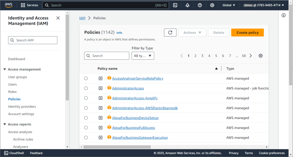 Create an IAM Policy